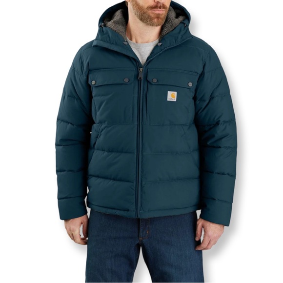 Carhartt Montana Loose Fit Insulated Puffer Jacket Blue Workwear 2XL